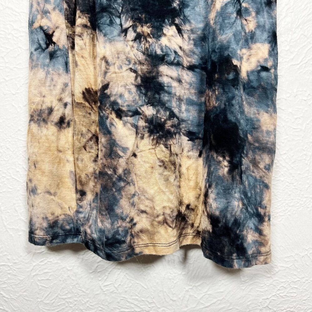 Bear Dance Women's Large Boho Tie Dye Lined Bodycon Spaghetti Strap Mini Dress - Picture 9 of 16